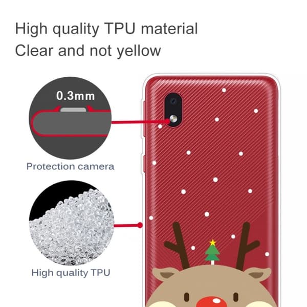 Christmas Samsung Galaxy A01 Core fodral - Cute älg Brun