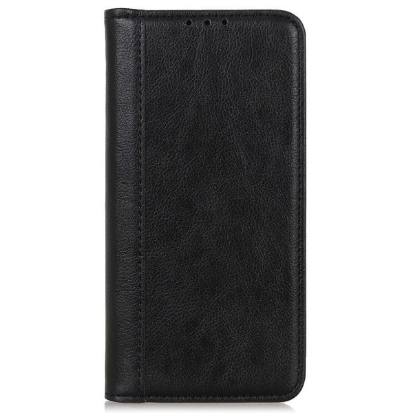 Aito nahkakotelo magneettisuljuksella Samsung Galaxy A04 - Musta Black