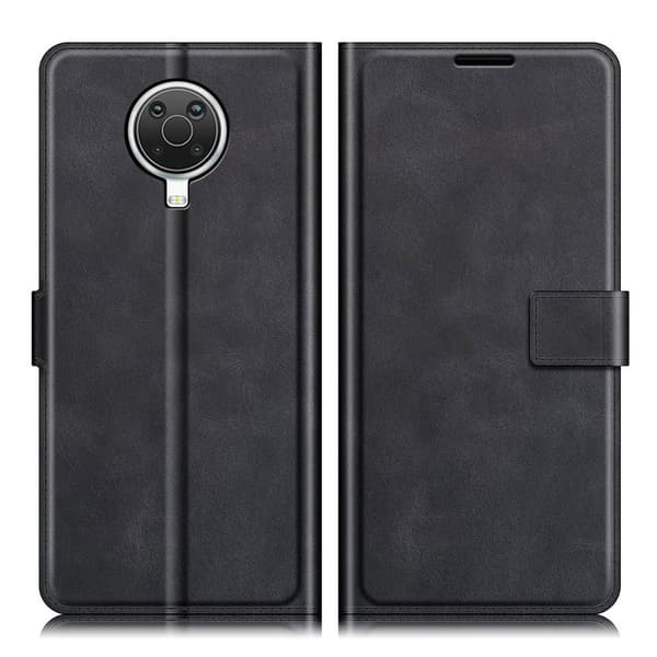 Wallet-style Lær Etui til Nokia G20 - Svart Black