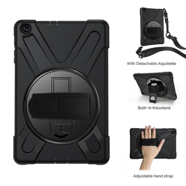 Samsung Galaxy Tab A 10.1 (2019) 360 asteen silikonikotelo - Musta Black
