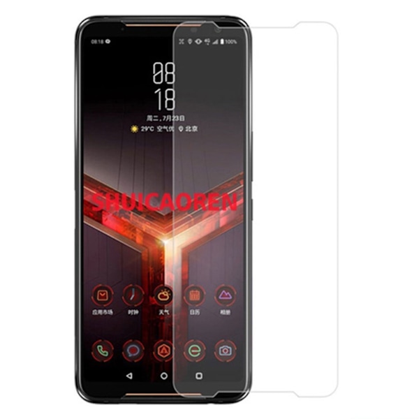0.3mm skærmbeskyttelse i hærdet glas til ASUS ROG Phone II Transparent