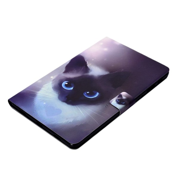 Samsung Galaxy Tab A 10.5 mönstrat flipfodral i läder - Katt multifärg