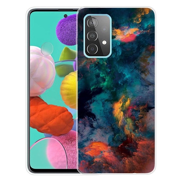 Deco Samsung Galaxy A23 kotelot - Ruusuinen Pilvet Multicolor