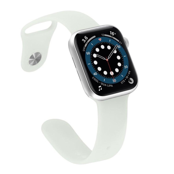 Apple Watch 40 mm färgskiftande klockarmband i silikon - Transparent Till Armégrön Grön