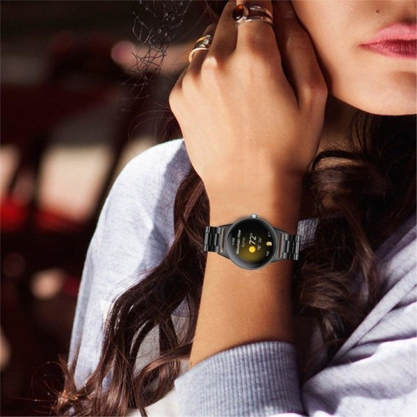 Google Pixel Watch 316 ruostumattomasta teräksestä valmistettu kellonhihna - Musta Black