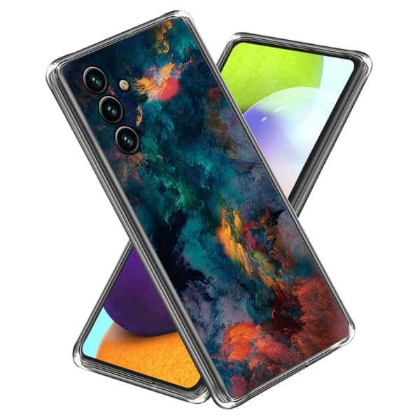Deco Samsung Galaxy A34 5G Suojakotelo - Rosy Clouds Multicolor
