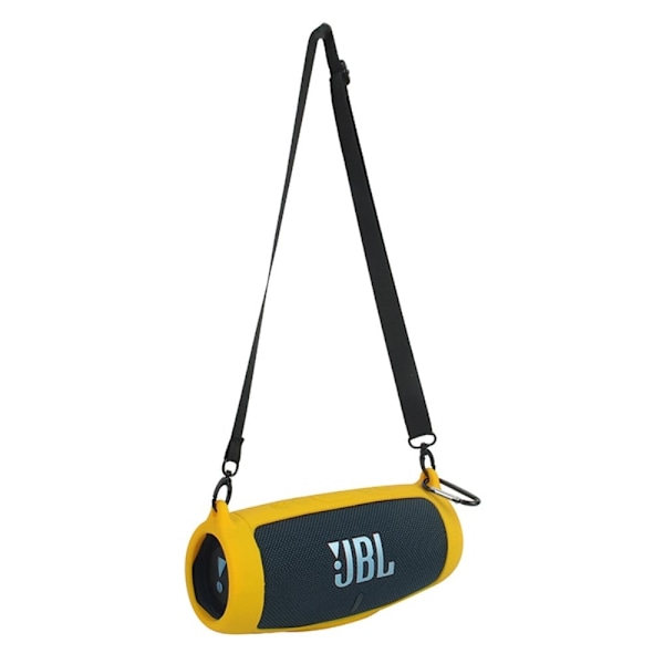 JBL Charge 5 silikoneetui + skulderrem - Gul Yellow