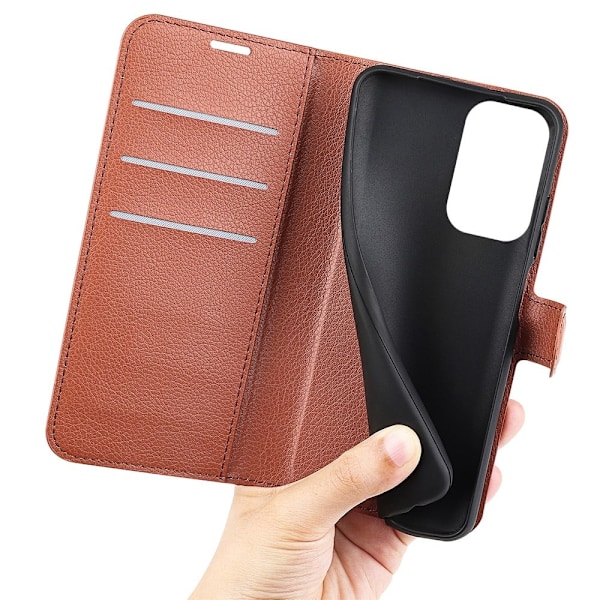Klassisk Xiaomi Redmi Note 11 Pro Plus 5G flip etui - Brun Brown