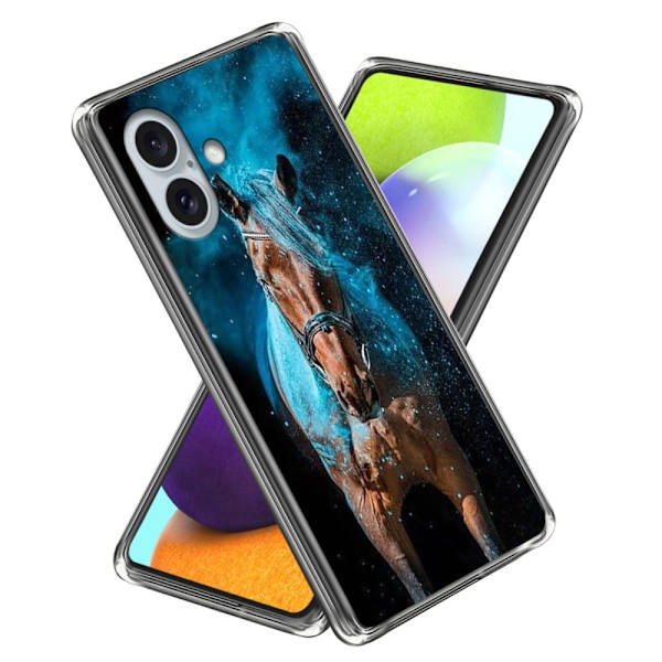 Vibe iPhone 16 deksel - Stil D Blue