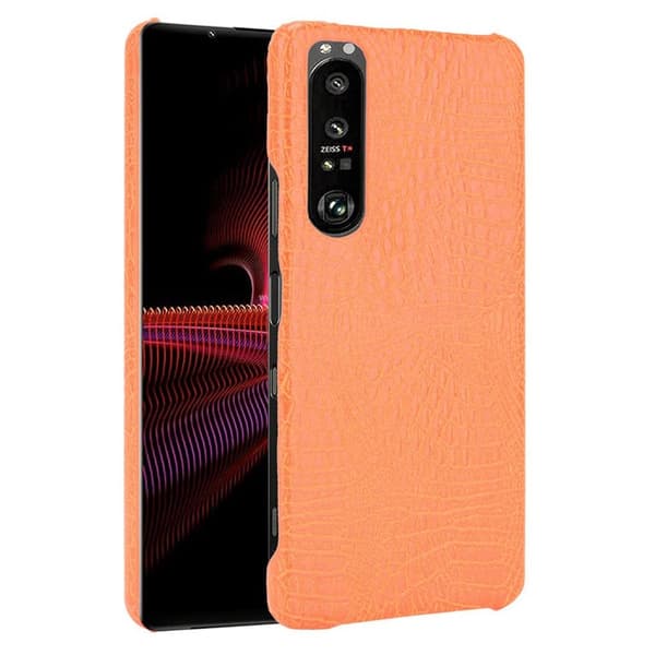 Croco Etui Sony Xperia 1 III - Oransje Orange