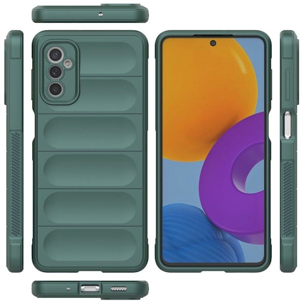 Mjukt greppformat Samsung Galaxy M52 5G skal - Grön Grön