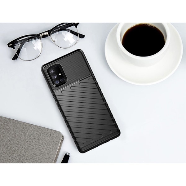 Thunder Samsung Galaxy A71 5G kuoret - Musta Black