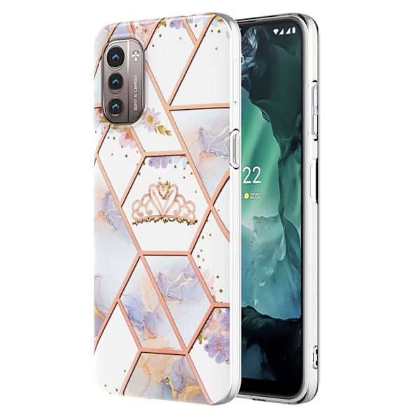 Marble design Nokia G11 / Nokia G21 kotelot - Kruunu Multicolor