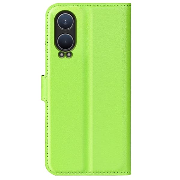 Klassisk OnePlus Nord CE4 Lite / Oppo K12x flip etui - Grøn Green