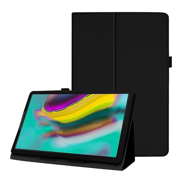 Samsung Galaxy Tab A 10.1 (2019) litchi lædercover - sort Black