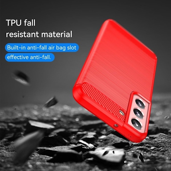 Carbon Flex Suojakotelo Samsung Galaxy S23 - Punainen Red