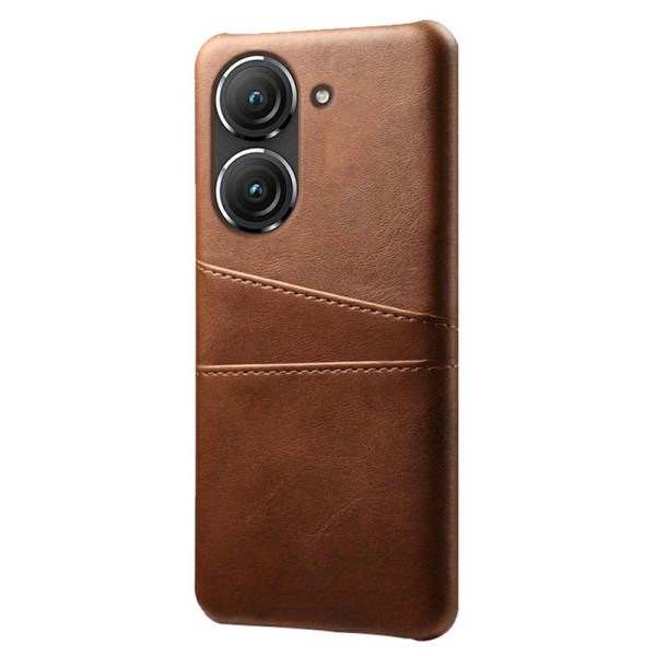 Asus Zenfone 9 skal med korthållare - Brun Brun