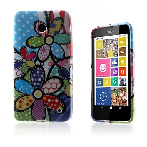 Westergaard Nokia Lumia 630 deksel - Cartoon Daisy Flowers Multicolor