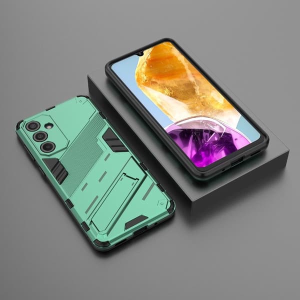 Stötsäkert Samsung Galaxy M55 skal med modernt utseende - Grön Grön