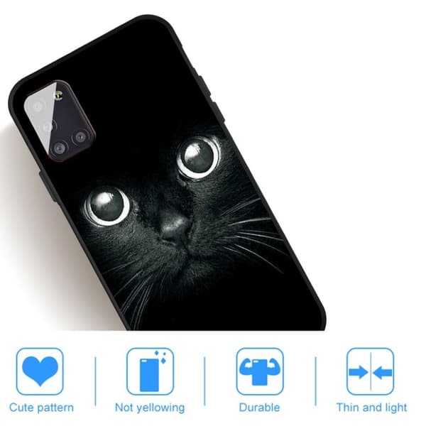 Imagine Samsung Galaxy A31 cover - Kat Black