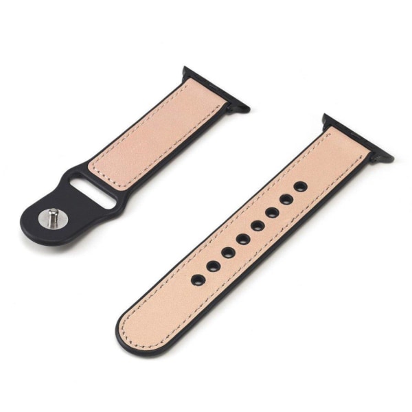 Apple Watch Series 6 / 5 44mm elegant leather watch band - Pink Rosa