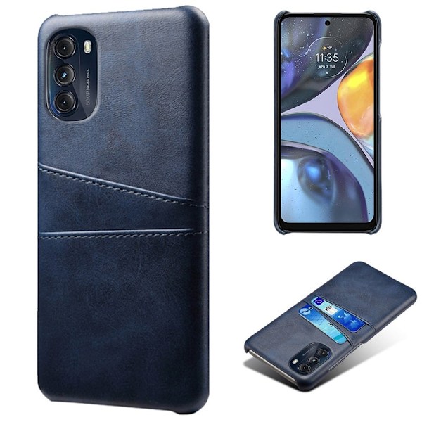 Motorola Moto G (2022) skal med korthållare - Blå Blå