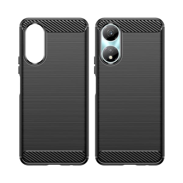 Carbon Flex Honor X5 Plus / Huawei Enjoy 40C deksel - Svart Black