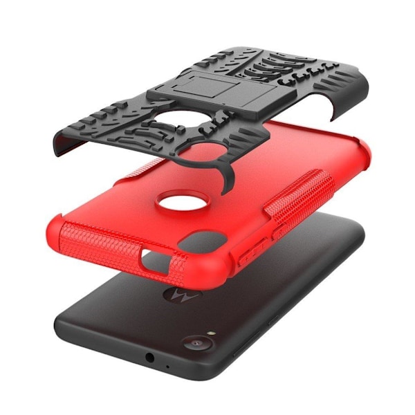 Offroad Motorola Moto E6 cover - Rød Red