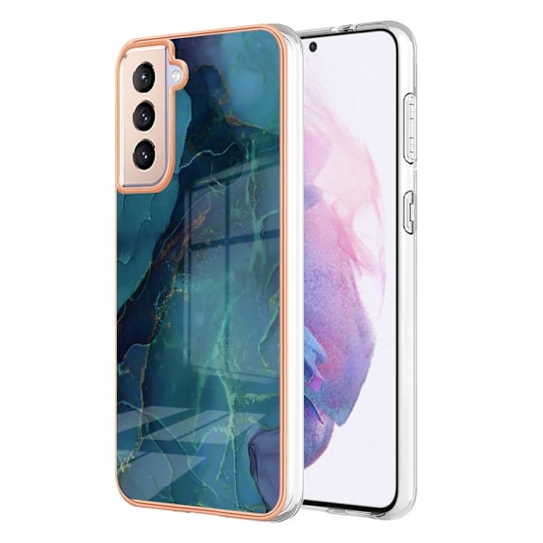 Marble Samsung Galaxy S21 Plus 5G Etui - Grøn Green