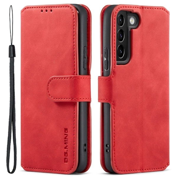 DG.Ming Samsung Galaxy S22 Plus Retro Suojakotelo - Punainen Red