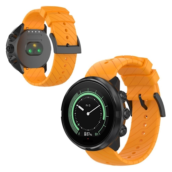 Suunto 9 hållbar silikon klockarmband - gul Gul