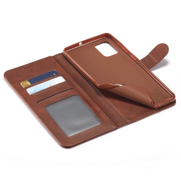 LC.IMEEKE Samsung Galaxy M52 5G flip etui - Brun Brown