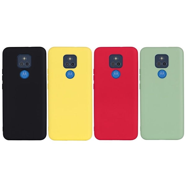 Matt Motorola Moto G Play (2021) skal av flytande silikon - Gul Gul