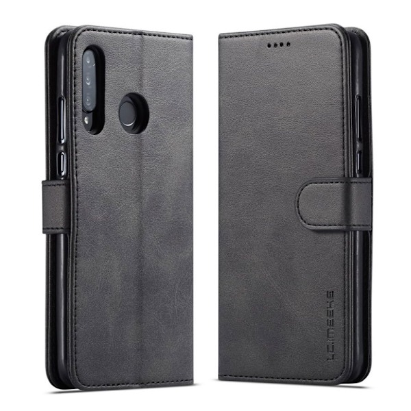 LC.Imeeke läder Huawei P30 Lite fodral - Svart Svart