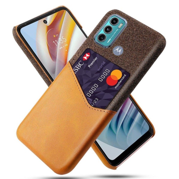 Bofink Motorola Moto G60 skal med korthållare - Orange Orange