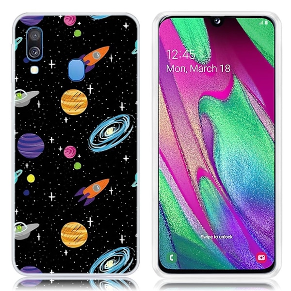 Deco Samsung Galaxy A40 kuoret - Tilaa Multicolor