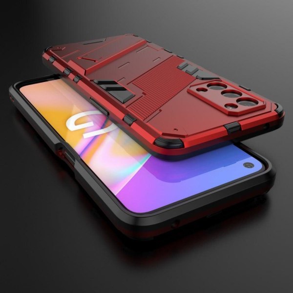 Shockproof hybrid cover with a modern touch for OnePlus Nord N20 Red