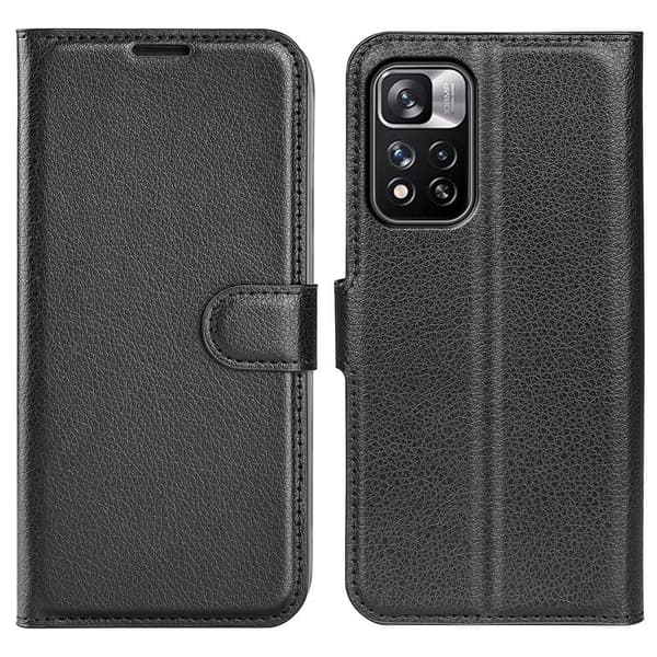 Classic Xiaomi Redmi Note 11 Pro Plus 5G flip etui - Svart Black