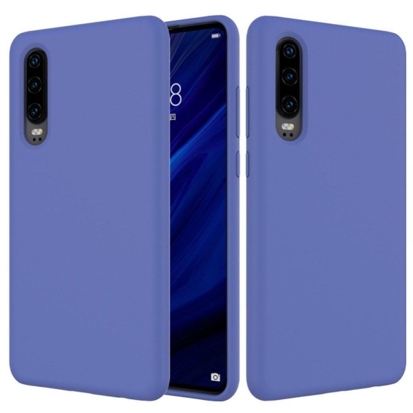 Huawei P30 enkelt silikonecover - lilla Purple