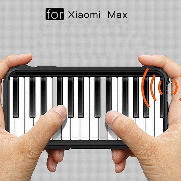 Hårderåde Xiaomi Mi Max Hybridskal - Vit Silvergrå
