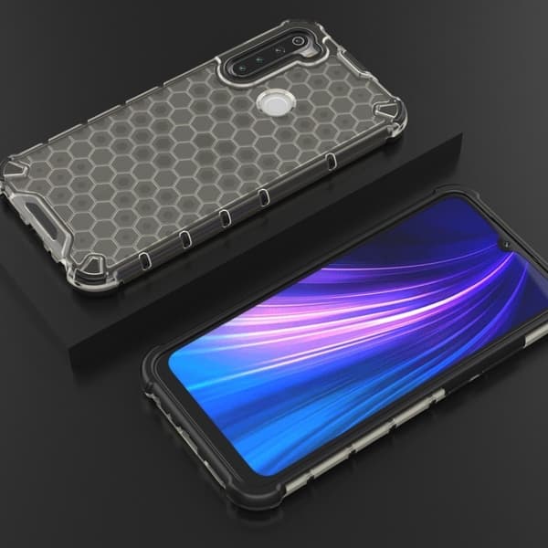 Bofink Honeycomb Xiaomi Redmi Note 8 kuoret - Musta Black
