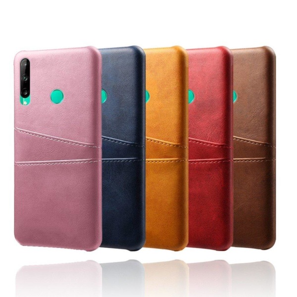 Dual Card Cover - Huawei P40 Lite E - Brun Brown