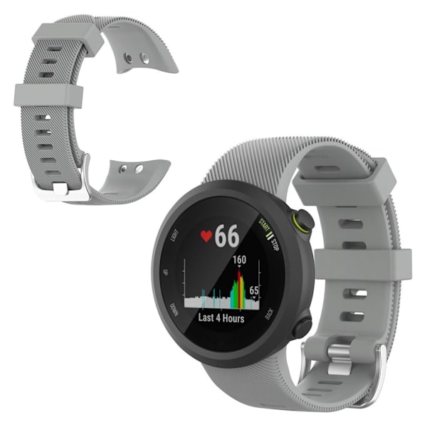 Garmin Forerunner 45 / 45S silikoneurrem - Grå Silver grey