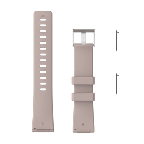 Fitbit Versa Klokkereim laget av hybrid materiale, str. S - Khaki Brown