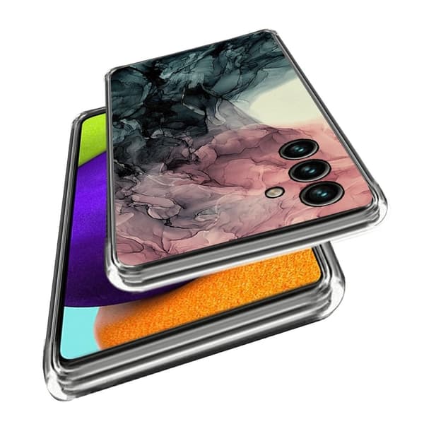 Marble design Samsung Galaxy A25 kotelot - Tyyli K Gold