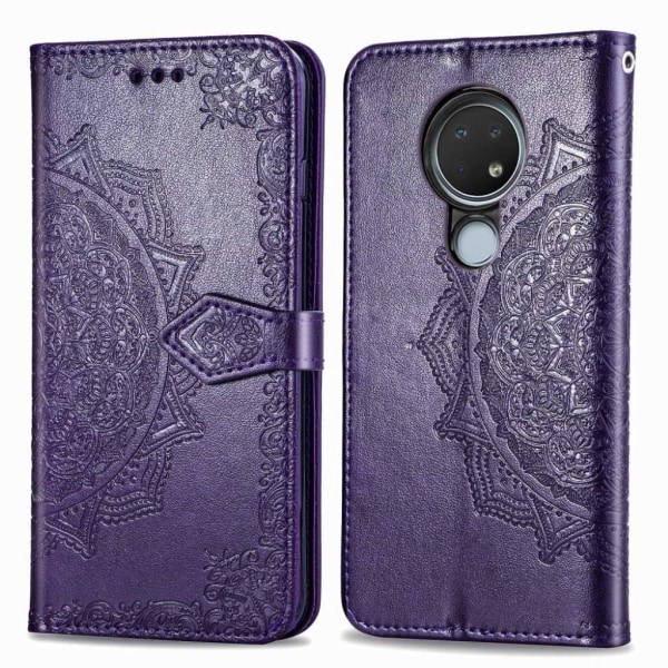 Mandala Nokia 7.2 / 6.2 etui - Lilla Purple