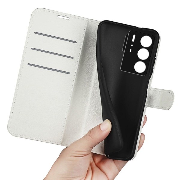 Klassisk ZTE Axon 40 Ultra Flip Etui - Hvid White
