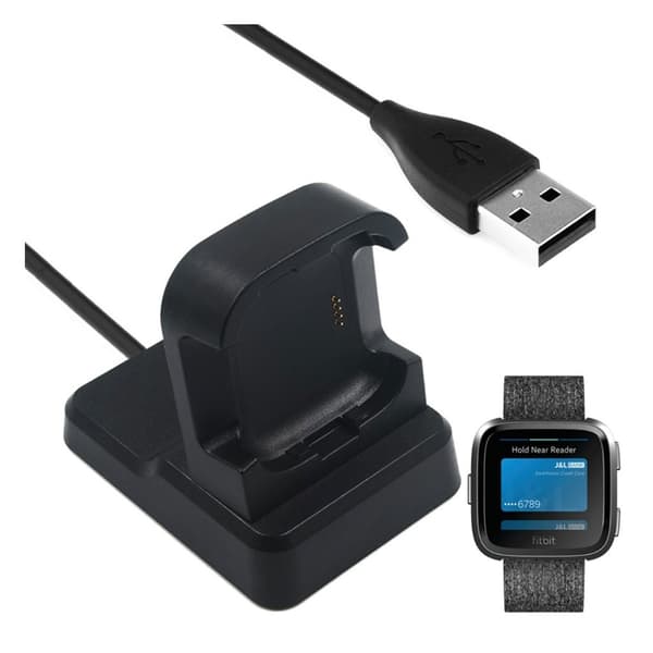 Fitbit Versa USB-latauslaituri Black