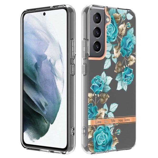 Supertunt och tåligt mjukfodral för Samsung Galaxy S22 Plus - Blå Ros Blå