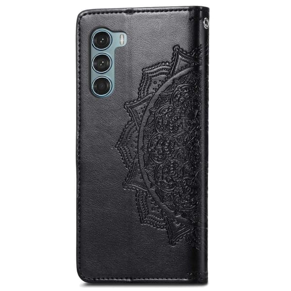 Mandala Motorola Moto G200 5G Flip Etui - Sort Black